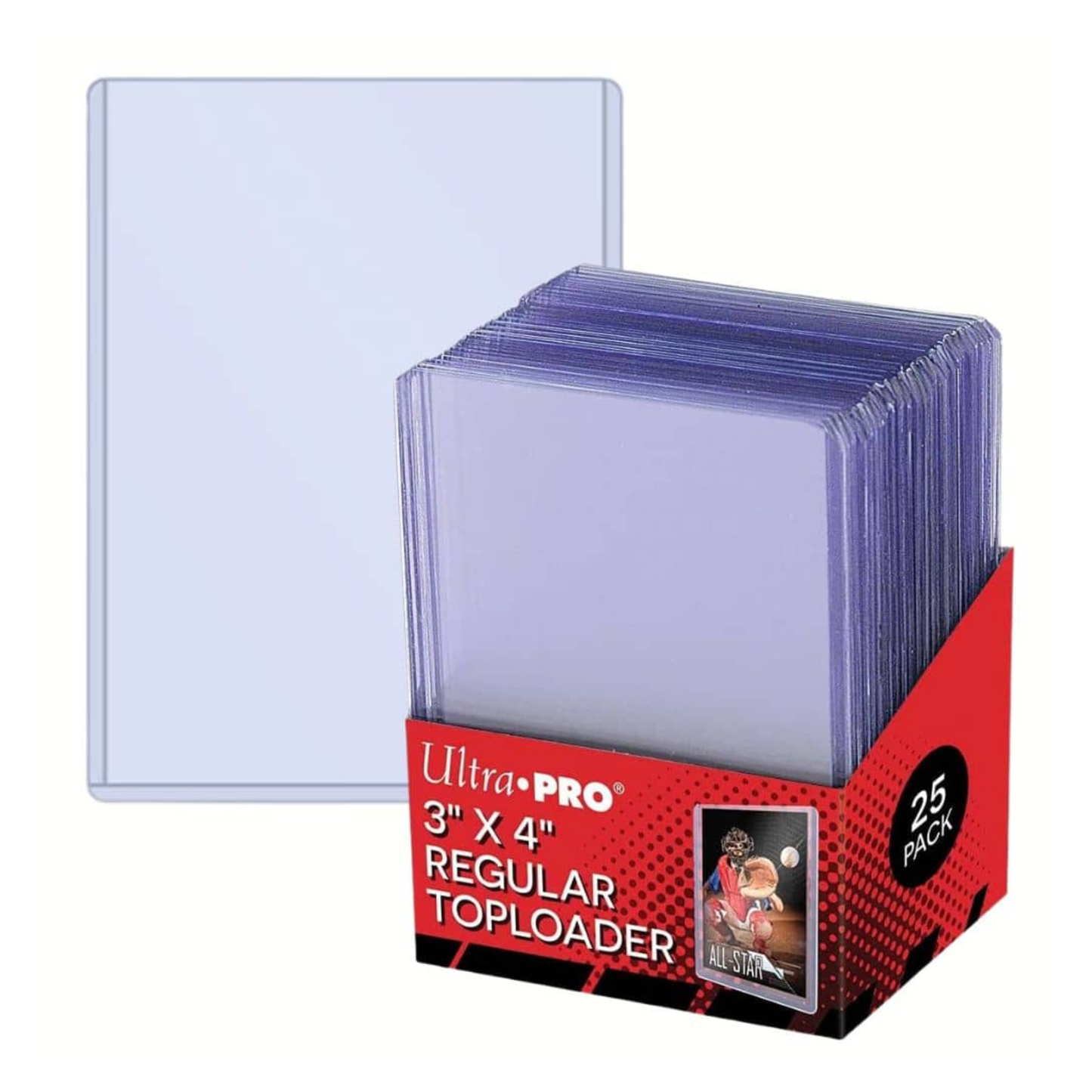 Ultra Pro 3 x 4 Toploader Standard Sized Top Loads 25 Count